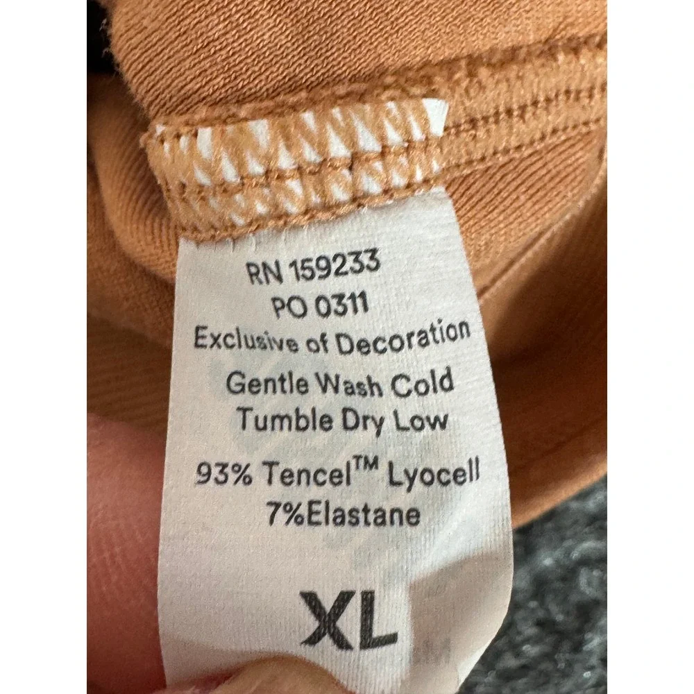 Parade Bra Bralette Scoop Pull On Tencel Lycra Solid Brown Sz Large
